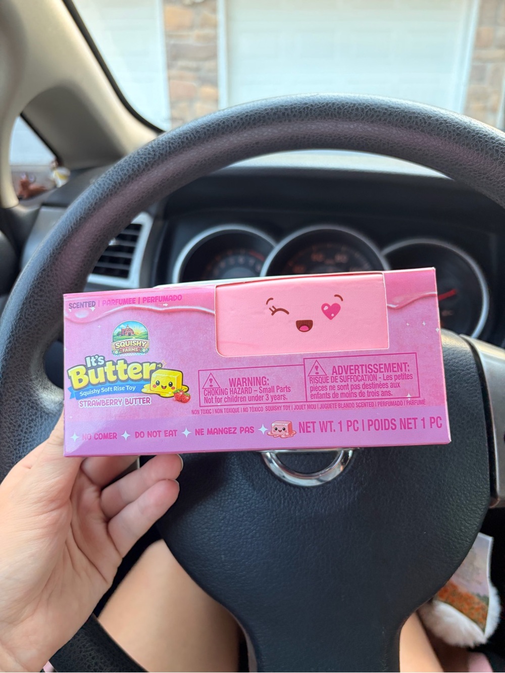 Butter Squishy Soft Rise Toy - Strawberry Butter (Pink)